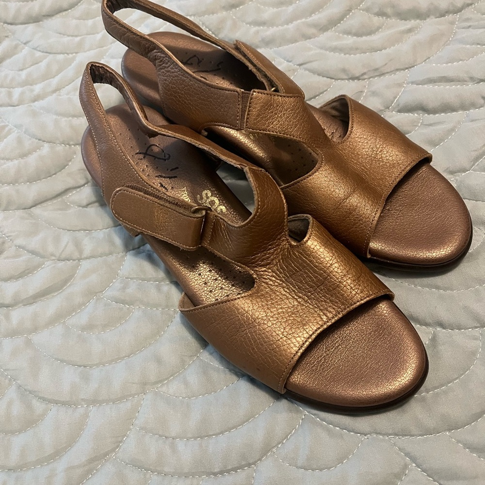 SAS Bronze Sandals with Cushioned Footbed